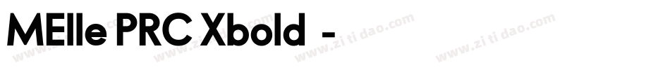 MElle PRC Xbold字体字体转换
